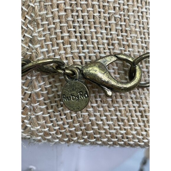 Ruby Rd. Chunky Chain Leaf Pendant Necklace With Beads & Tassel - Picture 4 of 6